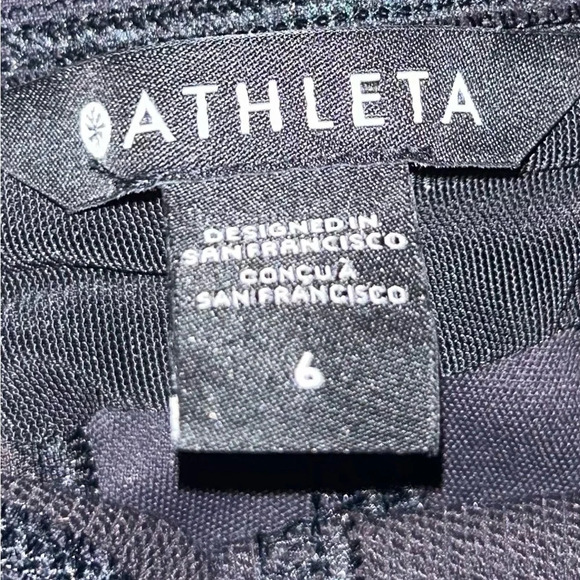 Athleta Cargo Pants Leggings Black Size 6 - Picture 4 of 6